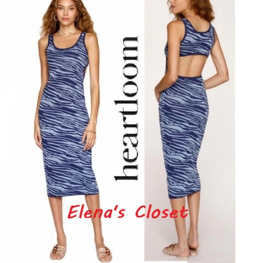 NWT ~ HEARTLOOM MIDI TANK DRESS OPEN BACK sz S
